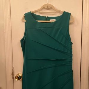 Calvin Klein Sleeveless Starburst Sheath Dress
